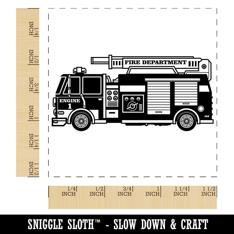 Firetruck Firefighter Safety First Responder Fire Department Vehicle Self-Inking Rubber Stamp Ink Stamper