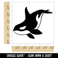 Majestic Orca Killer Whale Self-Inking Rubber Stamp Ink Stamper