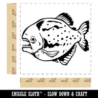 Red-Bellied Piranha Carnivorous Fish Self-Inking Rubber Stamp Ink Stamper