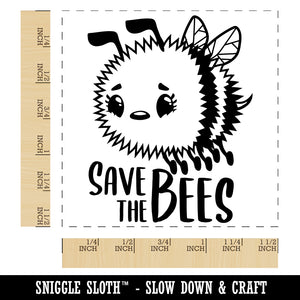 Save the Bees Cute and Fuzzy Insect Self-Inking Rubber Stamp Ink Stamper