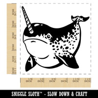 Spotted Narwhal Unicorn of the Sea Self-Inking Rubber Stamp Ink Stamper