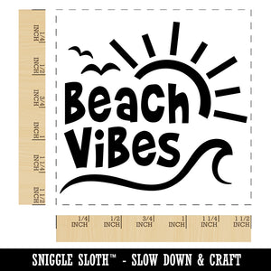 Beach Vibes Self-Inking Rubber Stamp Ink Stamper