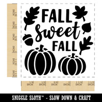 Sweet Fall Pumpkins Acorn Self-Inking Rubber Stamp Ink Stamper