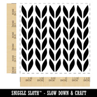 Knit Stitch Pattern Self-Inking Rubber Stamp Ink Stamper