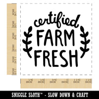 Certified Farm Fresh Self-Inking Rubber Stamp Ink Stamper