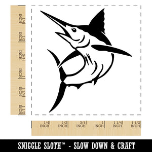 Jumping Marlin Fish Self-Inking Rubber Stamp Ink Stamper