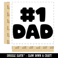 #1 Dad Number One Father's Day Self-Inking Rubber Stamp Ink Stamper