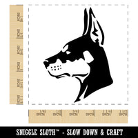 Alert Doberman Pinscher Guard Dog Self-Inking Rubber Stamp Ink Stamper