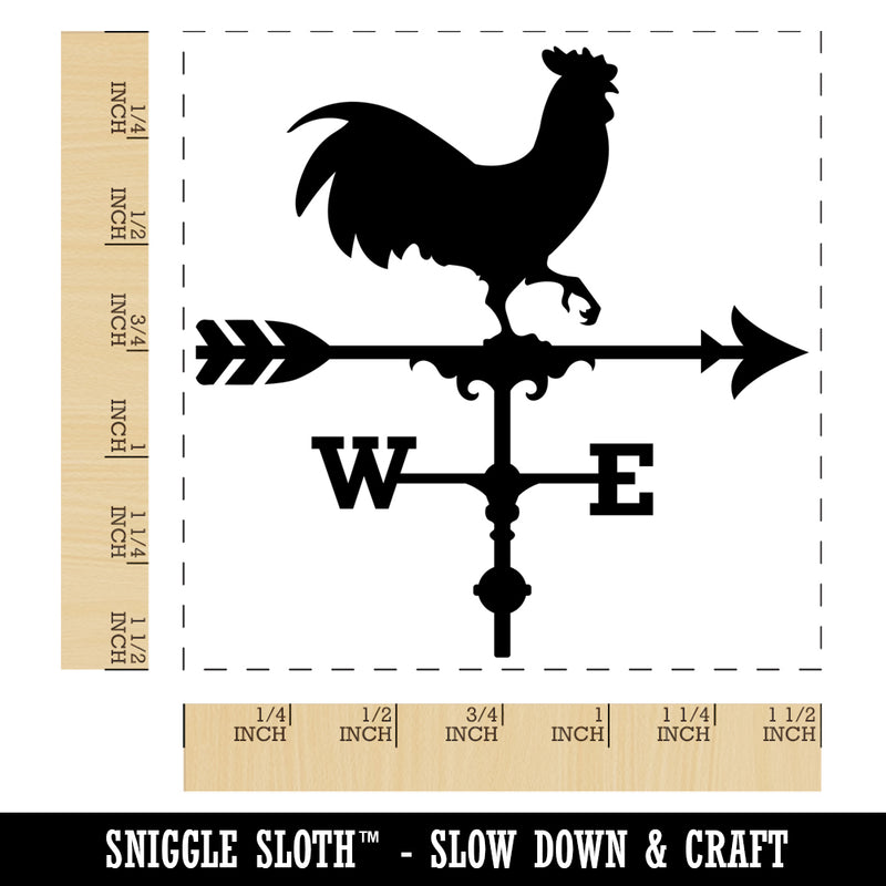 Rooster Chicken Weathervane Self-Inking Rubber Stamp Ink Stamper