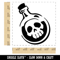 Skull Poison Potion Bottle Self-Inking Rubber Stamp Ink Stamper