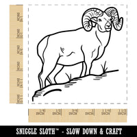 Bighorn Sheep Ram Self-Inking Rubber Stamp Ink Stamper