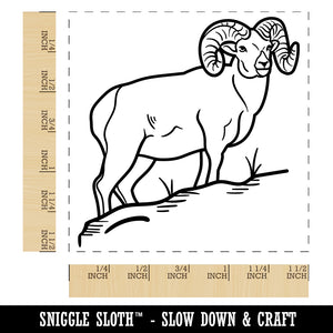 Bighorn Sheep Ram Self-Inking Rubber Stamp Ink Stamper