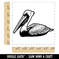 Brown Pelican Self-Inking Rubber Stamp Ink Stamper