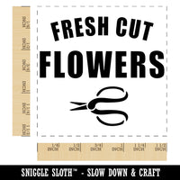 Fresh Cut Flowers Self-Inking Rubber Stamp Ink Stamper