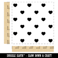 Hearts Polka Dots Self-Inking Rubber Stamp Ink Stamper