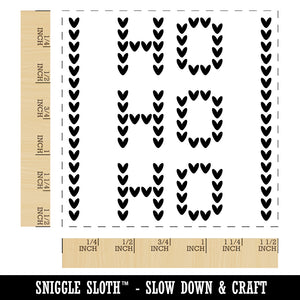 Knit Ho Ho Ho Christmas Self-Inking Rubber Stamp Ink Stamper