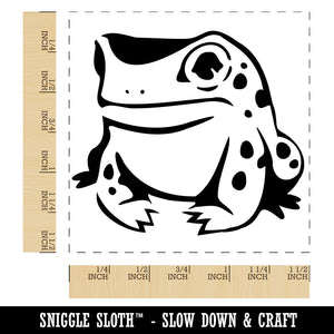 Frog Toad Sitting and Staring Self-Inking Rubber Stamp Ink Stamper