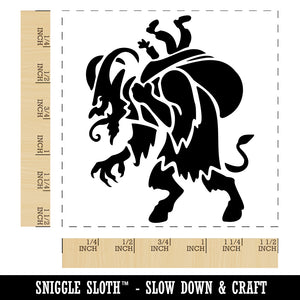 Krampus Christmas Monster Demon Devil Self-Inking Rubber Stamp Ink Stamper