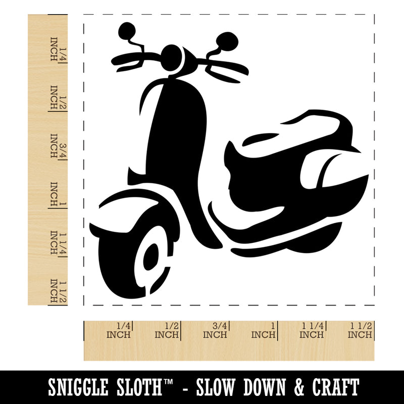 Moped Motor Scooter Motorcycle Vehicle Self-Inking Rubber Stamp Ink Stamper