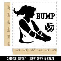 Volleyball Woman Bump Sports Move Self-Inking Rubber Stamp Ink Stamper