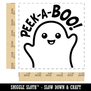 Halloween Peek A Boo Peeking Ghost Self-Inking Rubber Stamp Ink Stamper