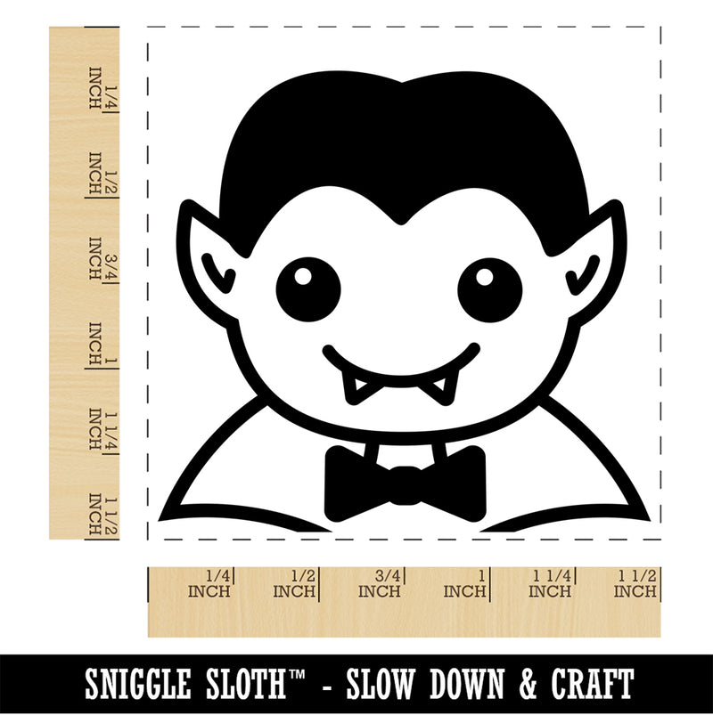 Peeking Dracula Halloween Self-Inking Rubber Stamp Ink Stamper