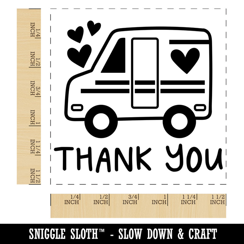 Thank You Mail Shipping Delivery Truck Self-Inking Rubber Stamp Ink Stamper