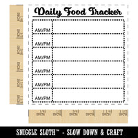 Daily Food Meal Tracker Self-Inking Rubber Stamp Ink Stamper