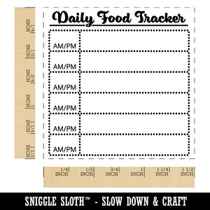 Daily Food Meal Tracker Self-Inking Rubber Stamp Ink Stamper