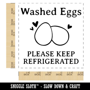 Washed Eggs Please Keep Refrigerated Carton Label Chicken Duck Goose Quail Self-Inking Rubber Stamp Ink Stamper