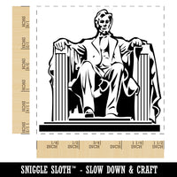 Lincoln Memorial United States of America Landmark Statue Self-Inking Rubber Stamp Ink Stamper