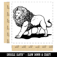 Regal Maned Lion Walking Self-Inking Rubber Stamp Ink Stamper