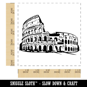 Roman Rome Colosseum Amphitheatre Italy Landmark Self-Inking Rubber Stamp Ink Stamper