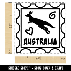 Australia Kangaroo Passport Travel Self-Inking Rubber Stamp Ink Stamper