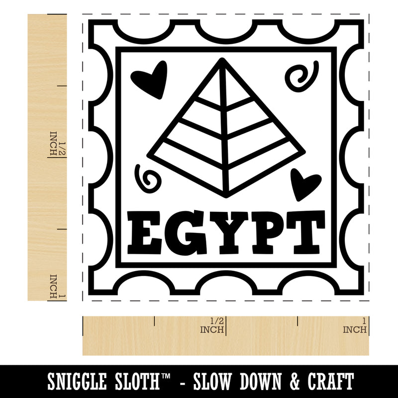 Egypt Pyramid Passport Travel Self-Inking Rubber Stamp Ink Stamper