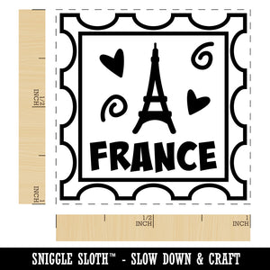 France Passport Eiffel Tower Travel Self-Inking Rubber Stamp Ink Stamper