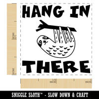 Hang in There with Sloth Teacher Motivational Self-Inking Rubber Stamp Ink Stamper