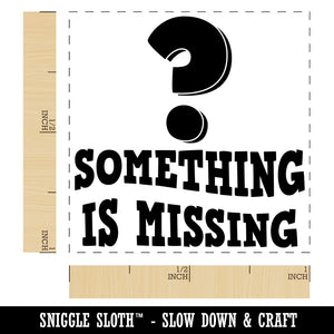 Something's Missing Question Mark Teacher Motivation Self-Inking Rubber Stamp Ink Stamper