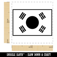 South Korea Flag Self-Inking Rubber Stamp Ink Stamper