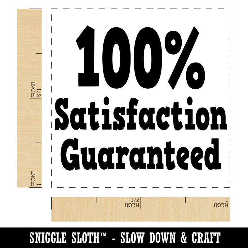 100 Percent Satisfaction Guaranteed Self-Inking Rubber Stamp Ink Stamper