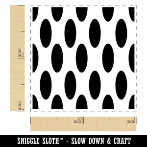 Abstract Oval Pattern Background Self-Inking Rubber Stamp Ink Stamper