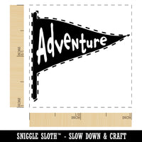 Adventure Flag Self-Inking Rubber Stamp Ink Stamper