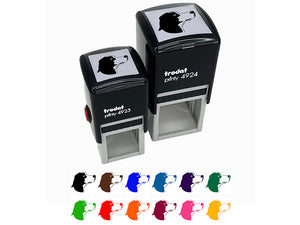 Beagle Face Profile Sketch Self-Inking Rubber Stamp Ink Stamper