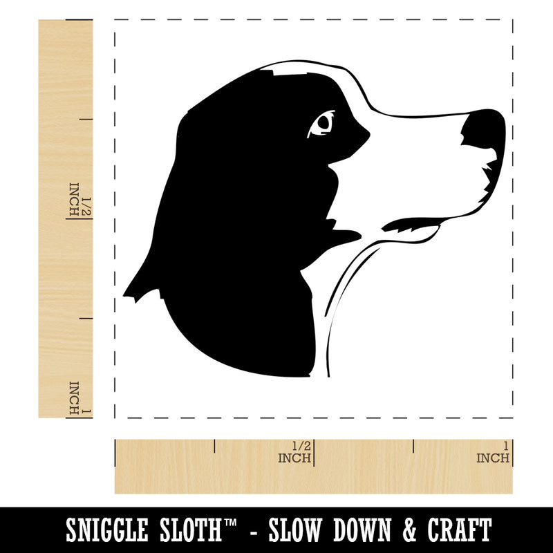 Beagle Face Profile Sketch Self-Inking Rubber Stamp Ink Stamper