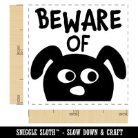 Beware of Dog Funny Doodle Self-Inking Rubber Stamp Ink Stamper