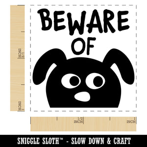 Beware of Dog Funny Doodle Self-Inking Rubber Stamp Ink Stamper