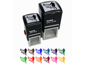 Boxer Boxing Fun Text Self-Inking Rubber Stamp Ink Stamper