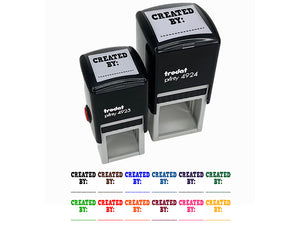 Created By Fill In Self-Inking Rubber Stamp Ink Stamper