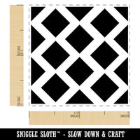 Diamond Zig Zag Pattern Background Self-Inking Rubber Stamp Ink Stamper