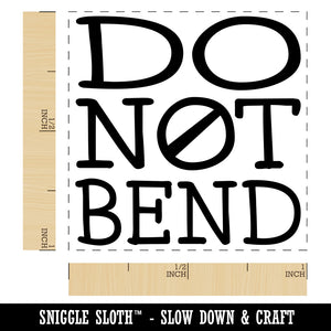 Do Not Bend Stacked Fun Text Self-Inking Rubber Stamp Ink Stamper
